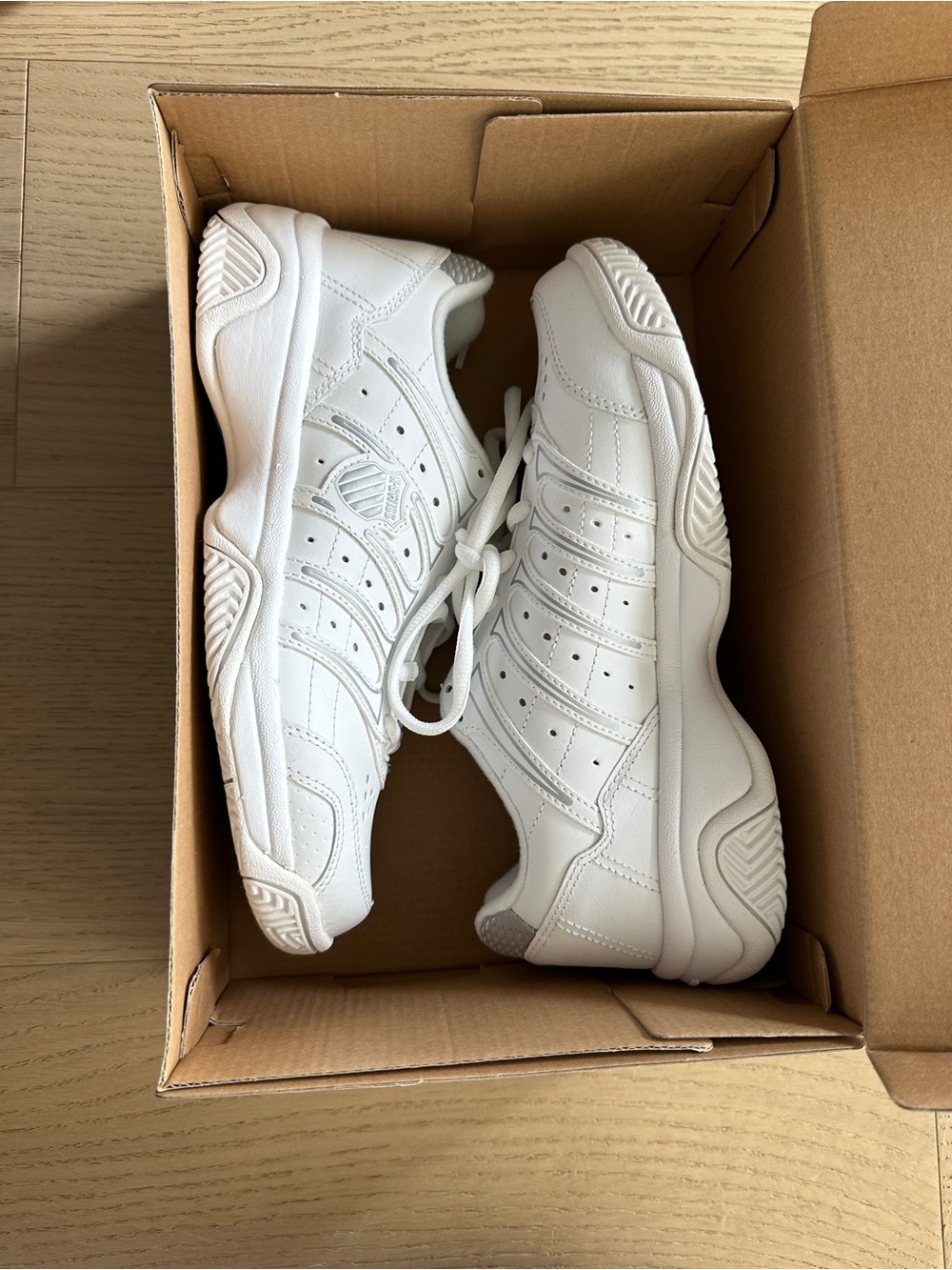 K-Swiss White Athletic Sneakers